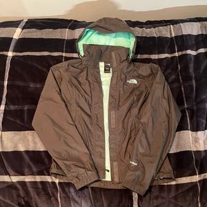 The North Face Women's XS Waterproof HyVent Hooded Hiking Jacket